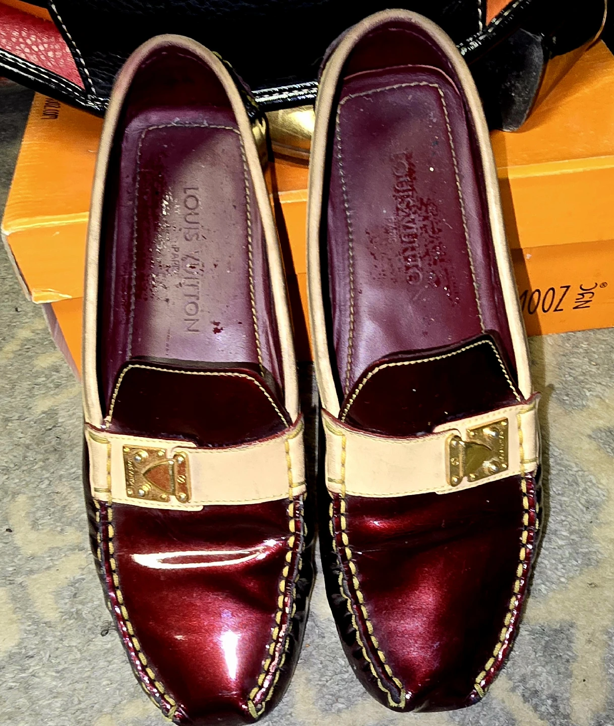 Louis Vuitton Burgundy Loafers - photo 5