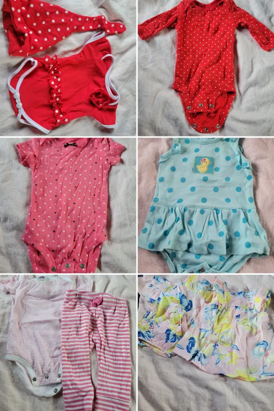 Vollence baby girl, fully silicon. And clothing lot image indicator(3)