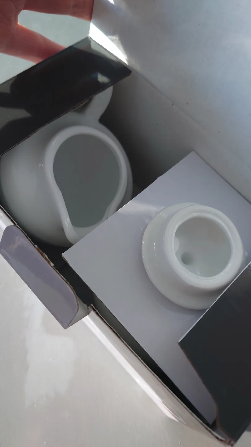 A La Carte Diamond Cream & Sugar Set - New in Box! image indicator(4)