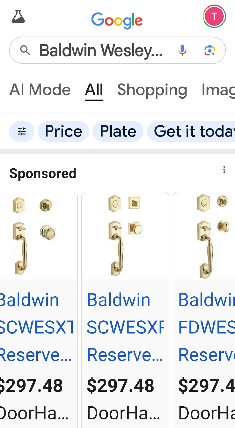 Baldwin Prestige Series Polished Brass Door Hardware - photo 4