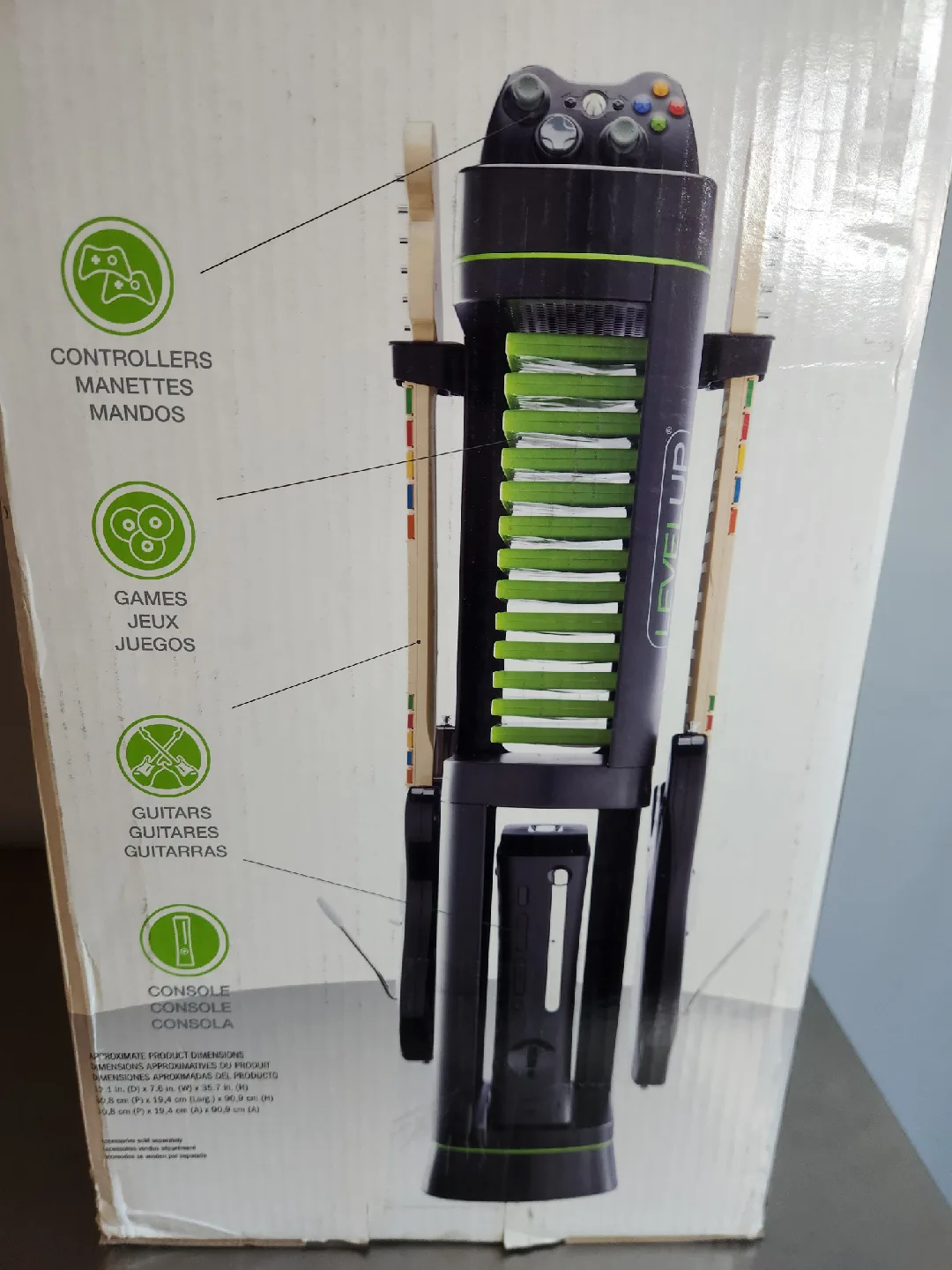 Level Up Xbox 360 Zig-Zag Storage Tower image indicator(3)