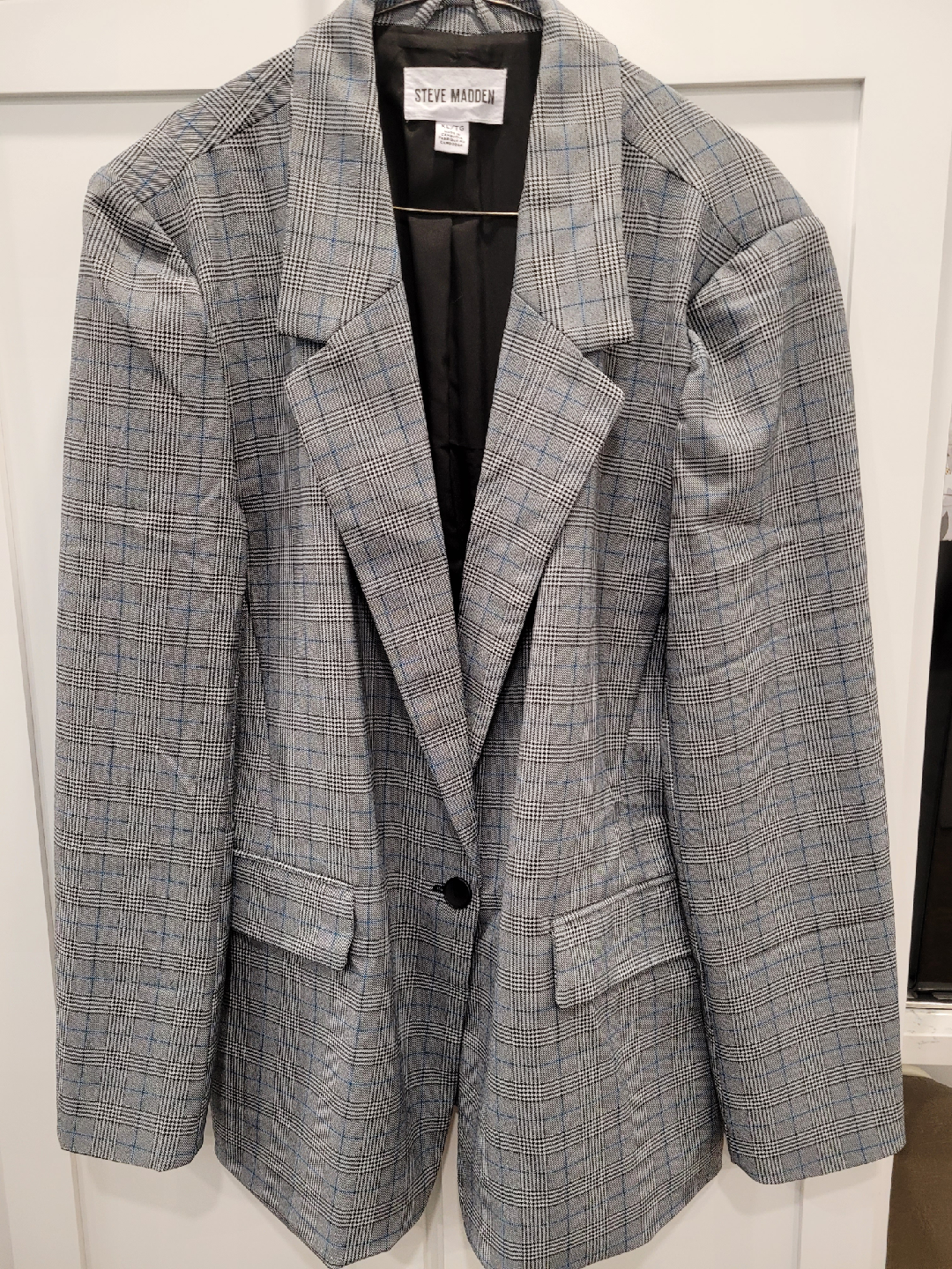 Steve Madden Plaid Blazer - XL