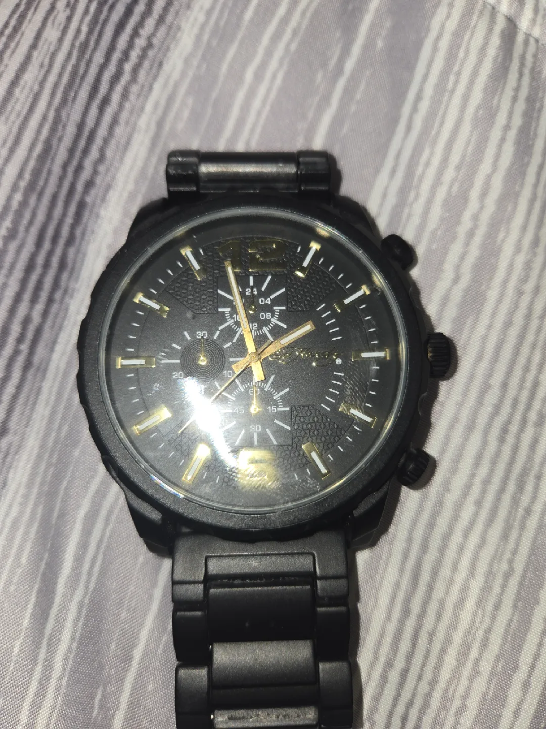 ed hardy Men's Black Chronograph Watch image indicator(2)