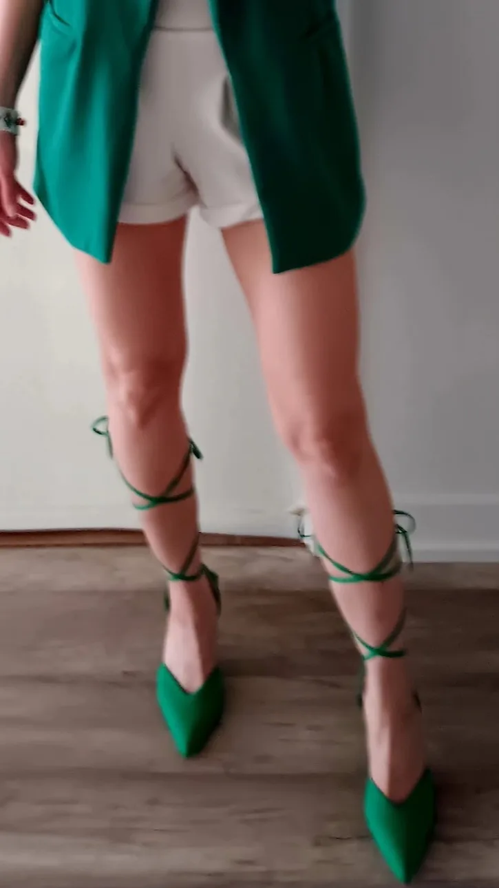 Mixx Shuz Green Heels image indicator(4)