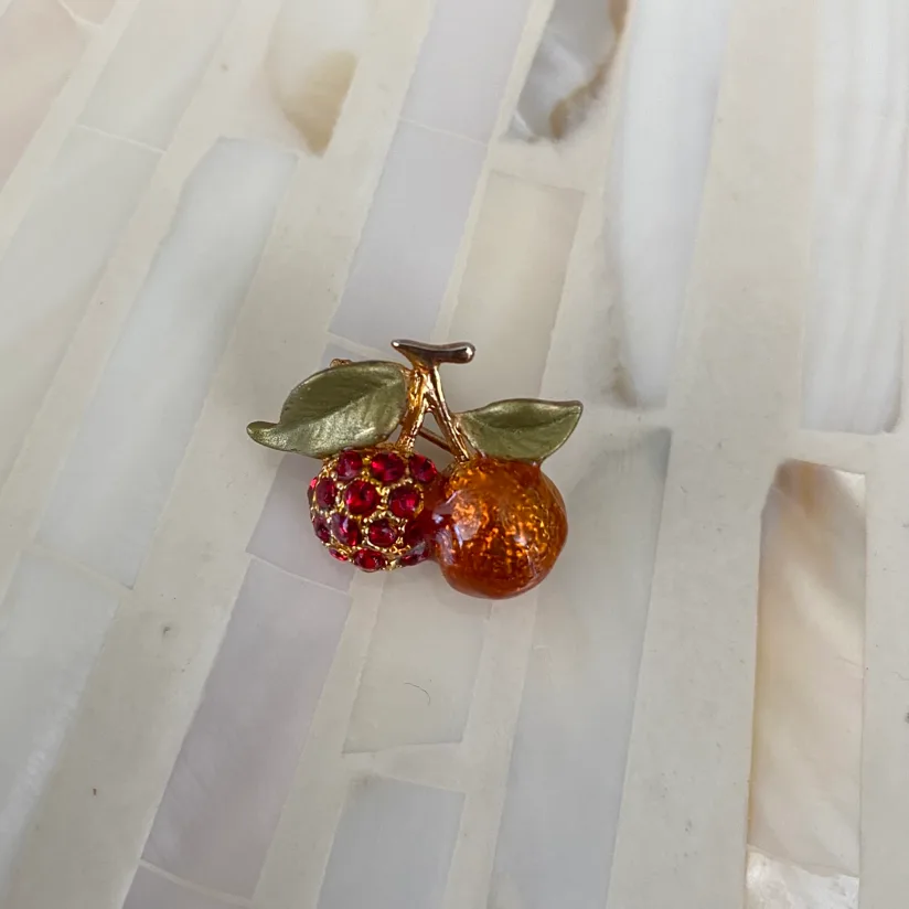 Vintage Cherry brooch thumbnail