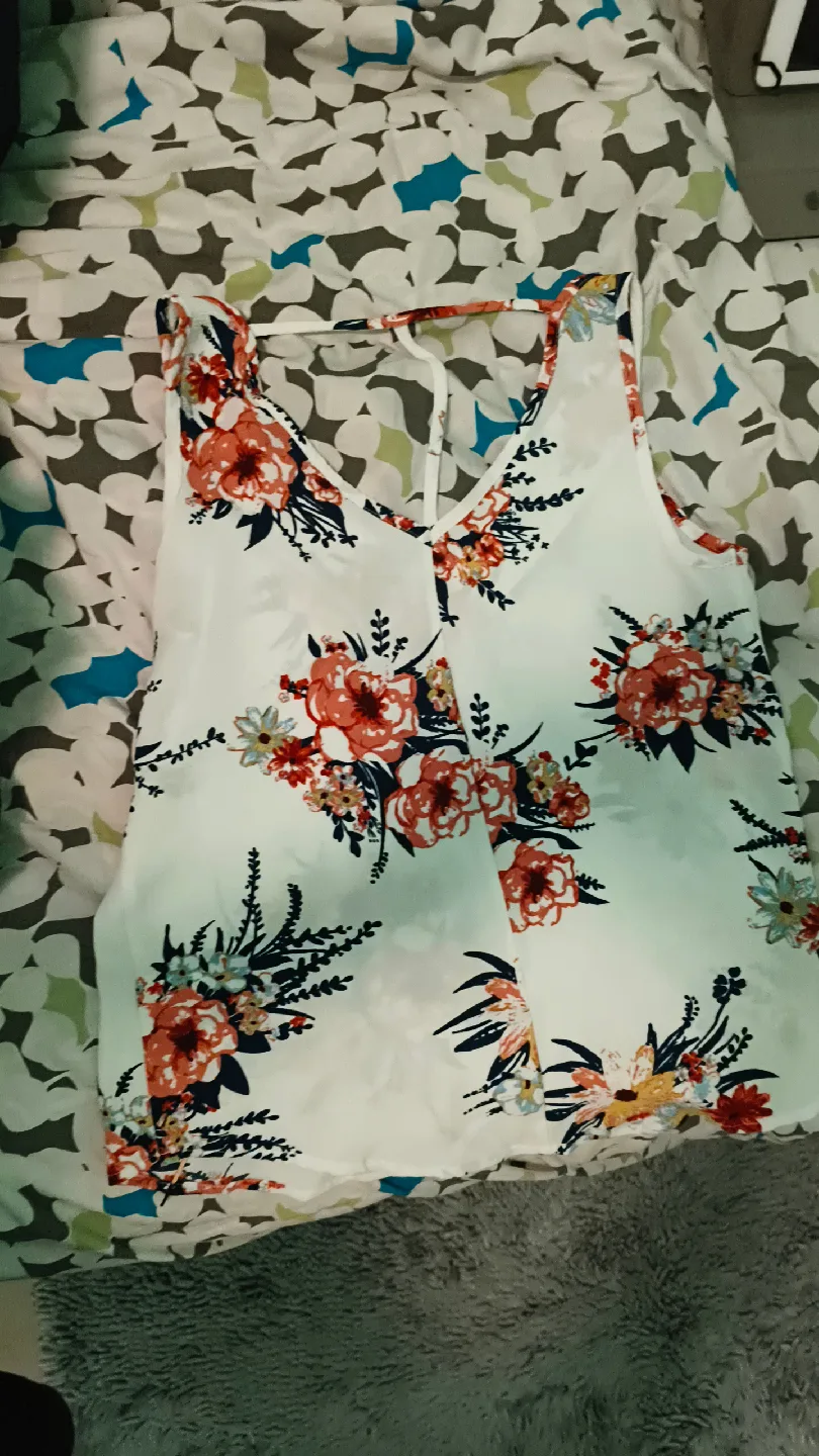 Floral Tank Top - Size M image indicator(2)