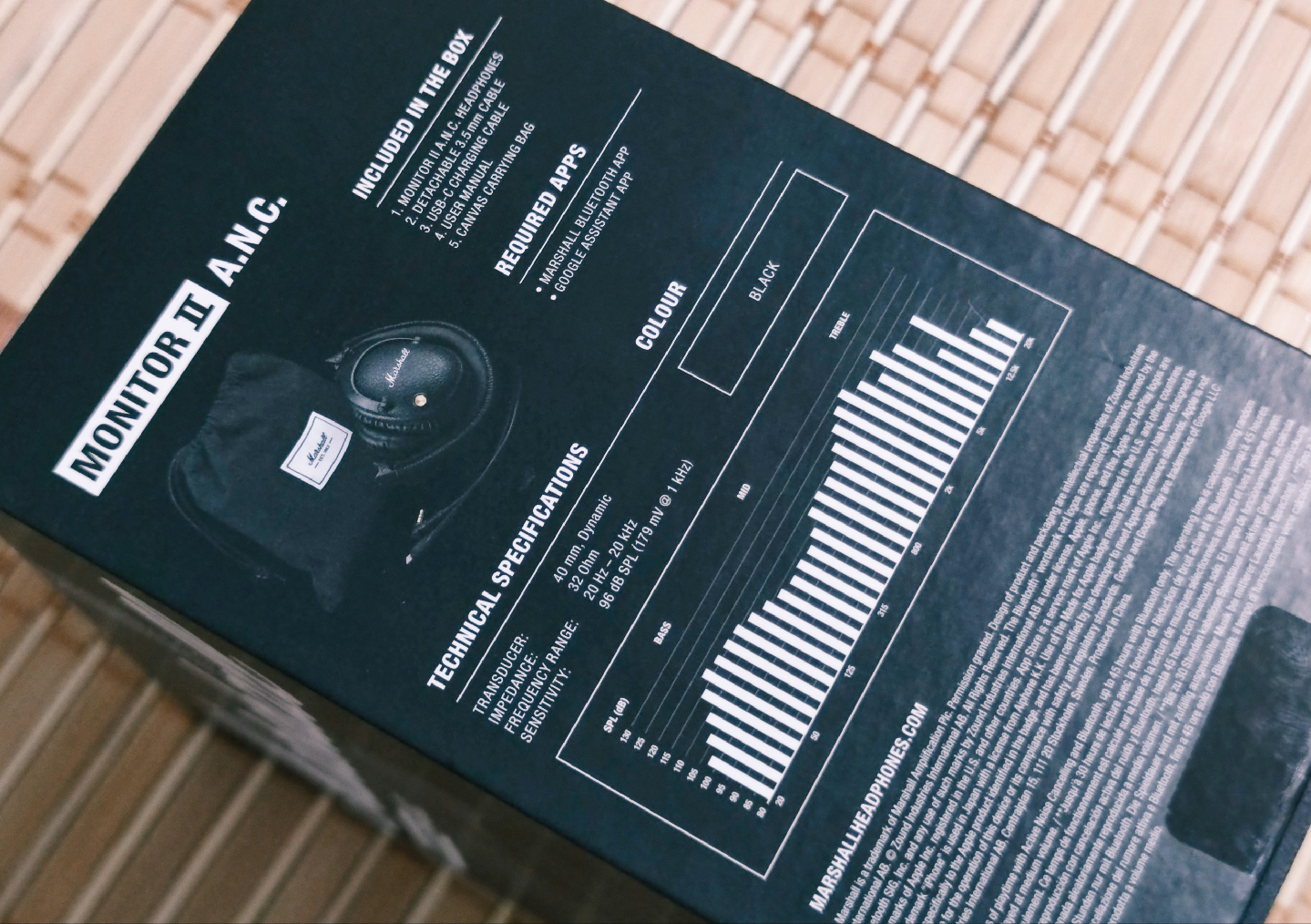 Opened Box Marshall Monitor II A.N.C. Headphones - Black - photo 4