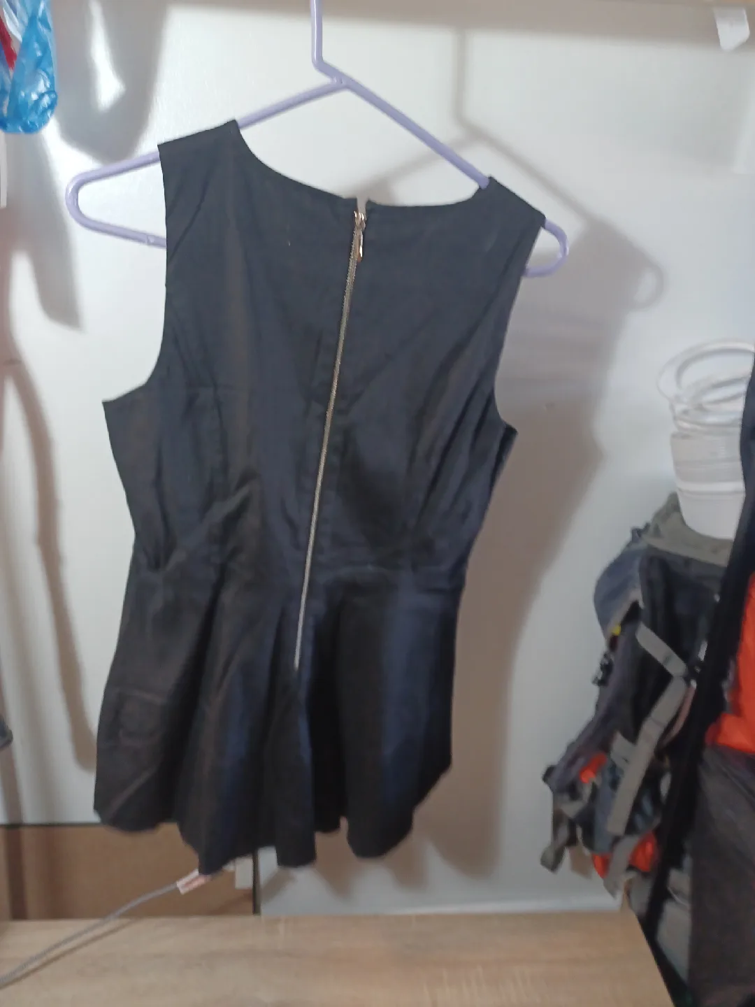 RW&CO Black Sleeveless Peplum Top - Size Small image indicator(2)