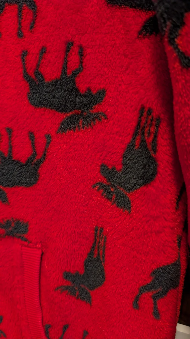 Little Blue House Red Moose Onesie Size 14 kids image indicator(5)