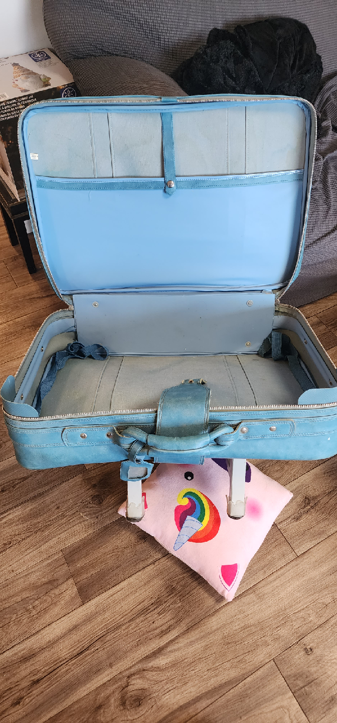 Vintage Blue Suitcase - photo 2