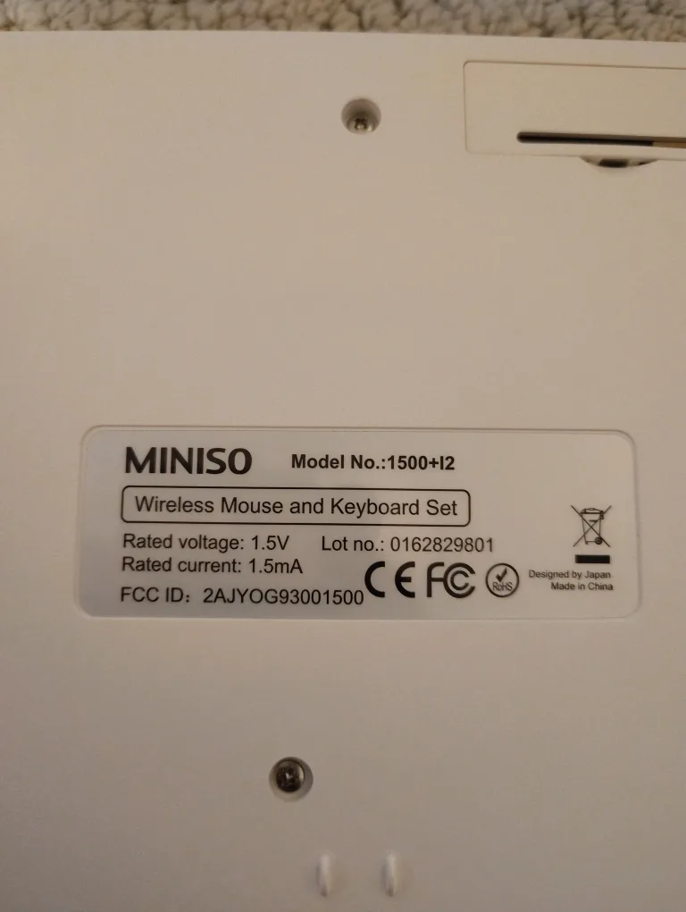 MINISO Wireless Mouse and Keyboard Set image indicator(2)