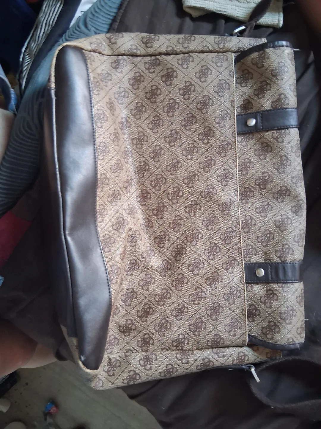 Guess Brown Patterned Messenger Bag image indicator(4)