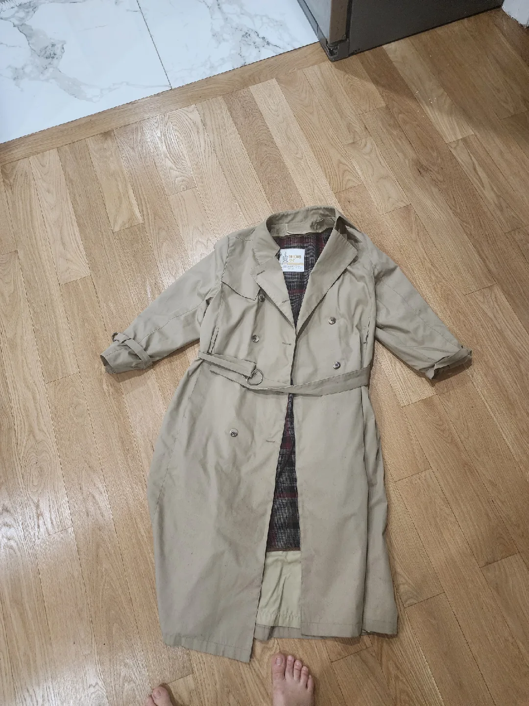 London Fog Tan Trench Coat image indicator(4)