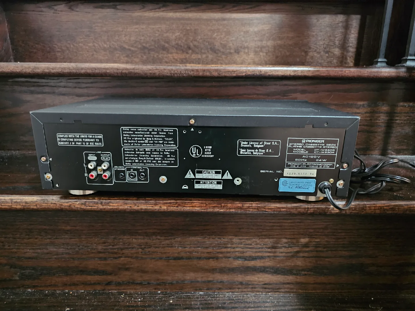 🥕Pioneer CT-W630R Stereo Double Cassette Deck image indicator(10)