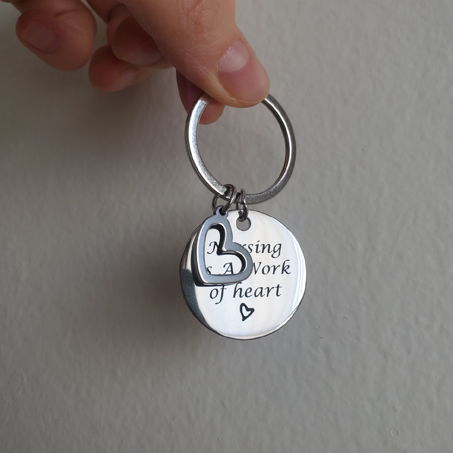 Nursing is A Work of Heart Keychain - photo 2