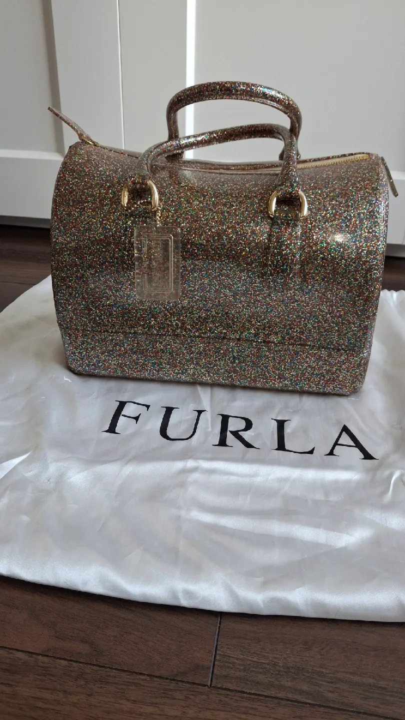 Furla Candy Bag Glitter Dome Satchel image indicator(3)