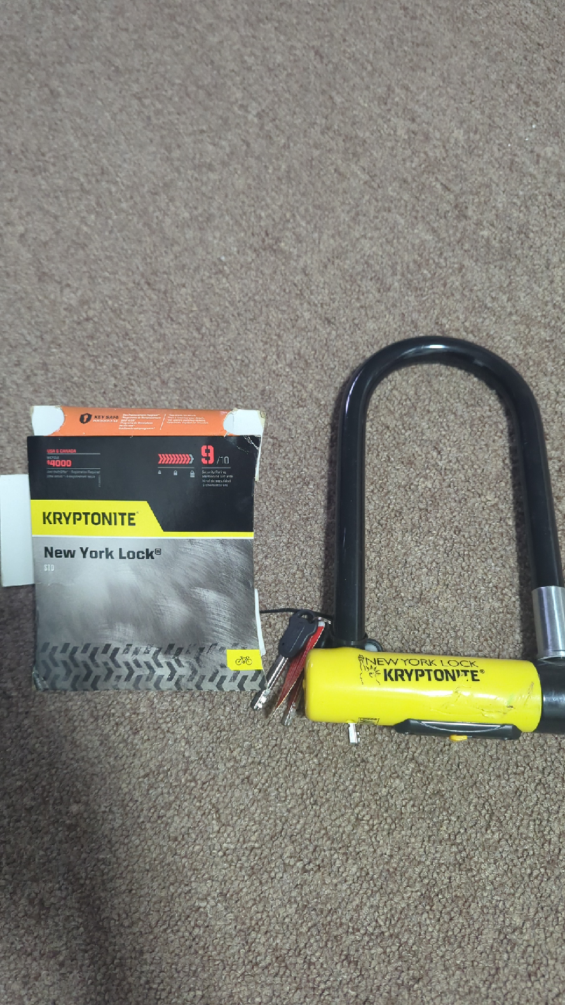 Kryptonite New York Lock STD Bike Lock - Yellow/Black - photo 2
