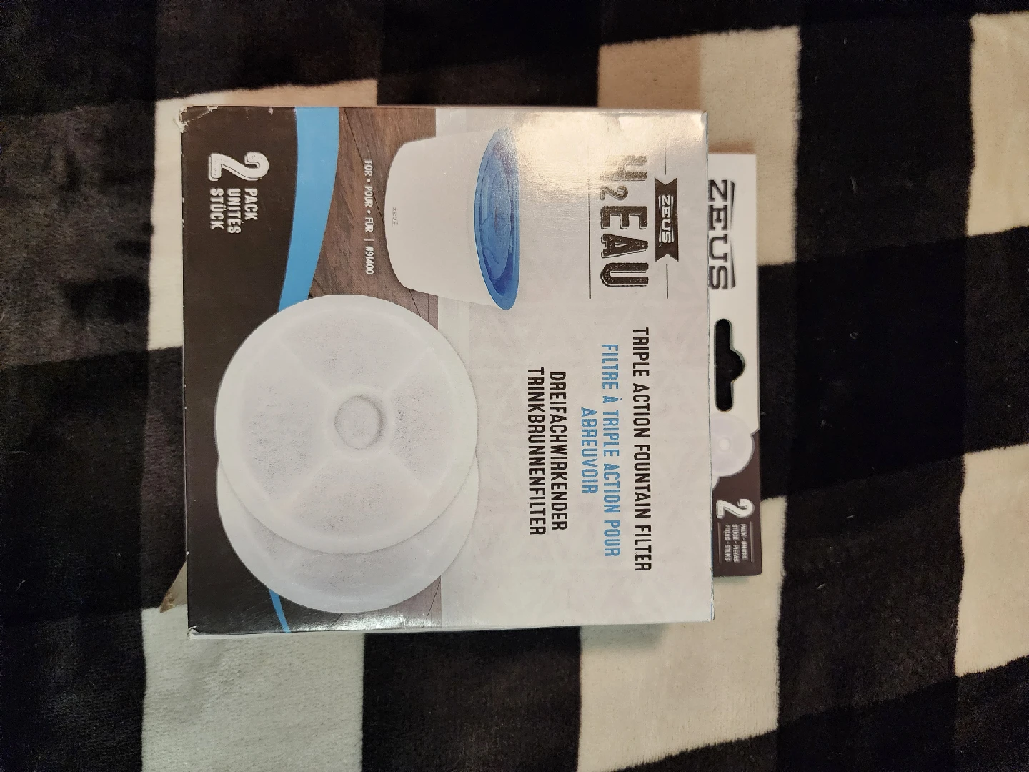 Zeus H2Eau Triple Action Fountain Filters - 2 Pack