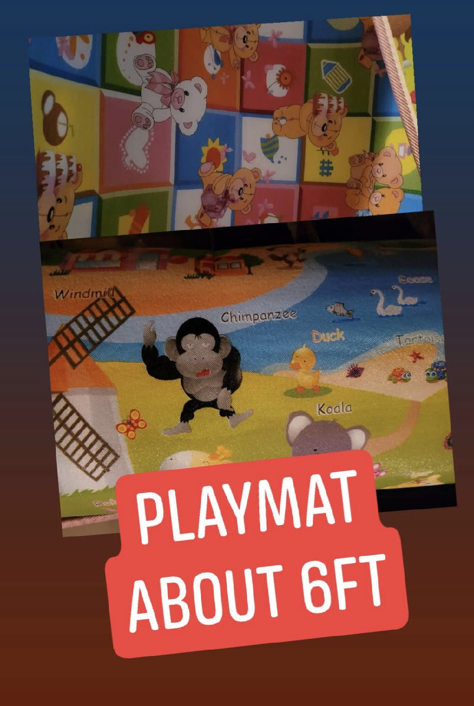 🥕Kids Playmat - About 6ft