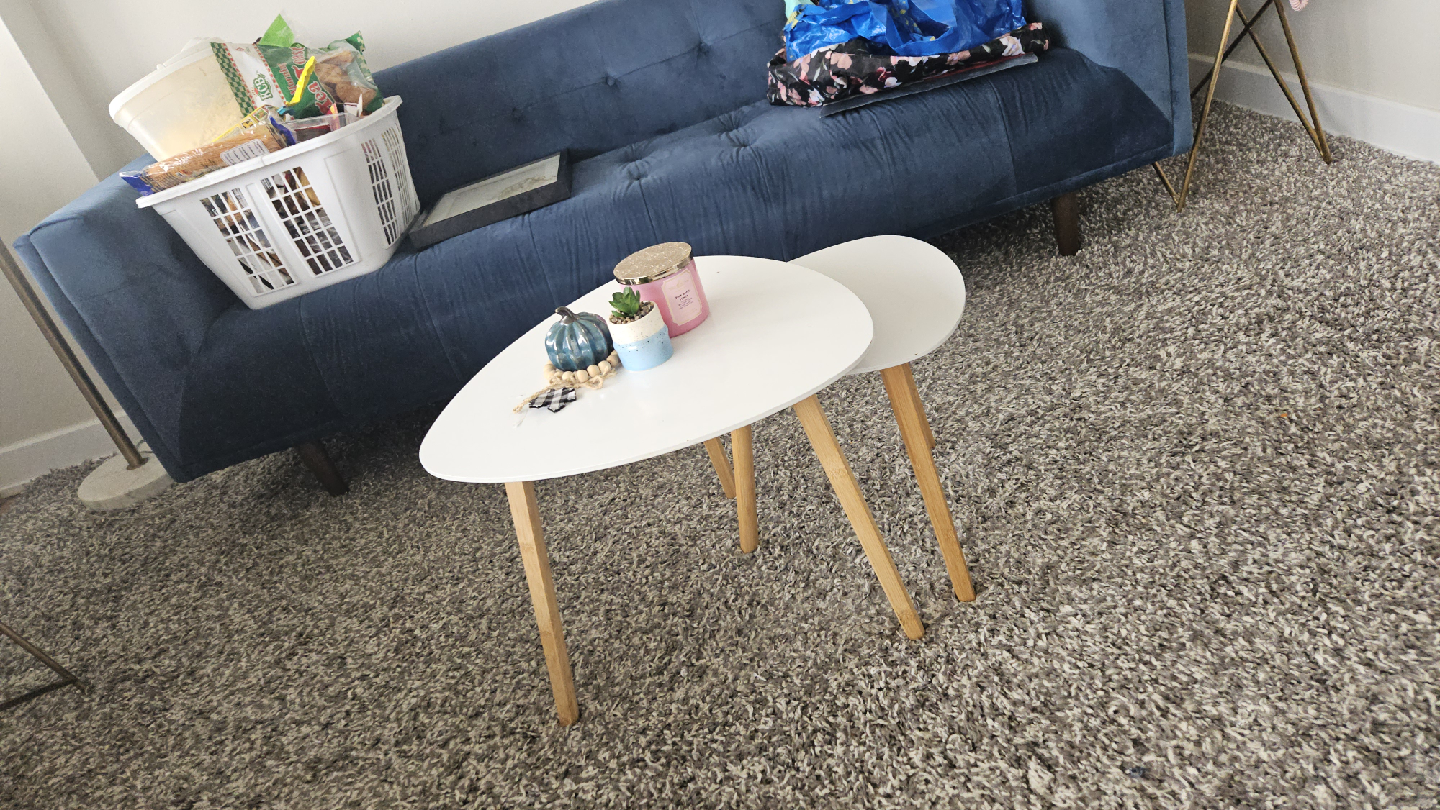 White Nesting Coffee Tables - Set of 2 - photo 2