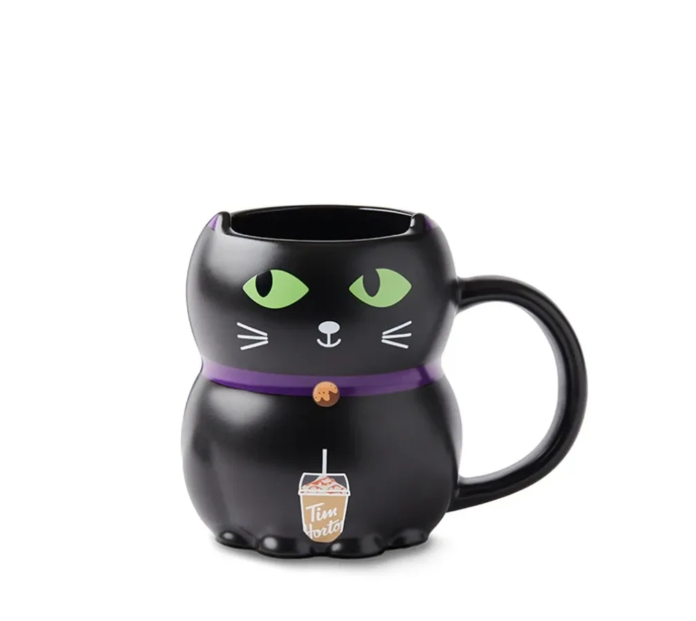 Tim Hortons Halloween Black Cat Mug image indicator(2)