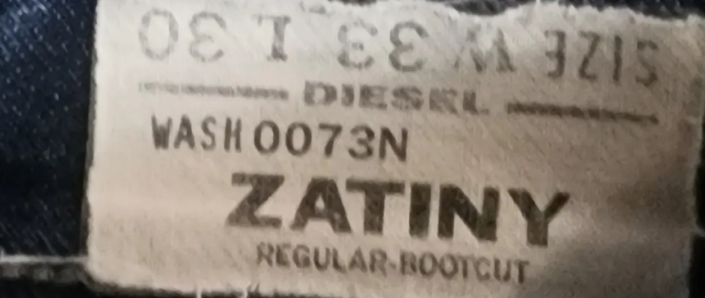 Diesel Zatiny Boot Cut Jeans W:33 L:30(Pickup only) $55 firm image indicator(6)