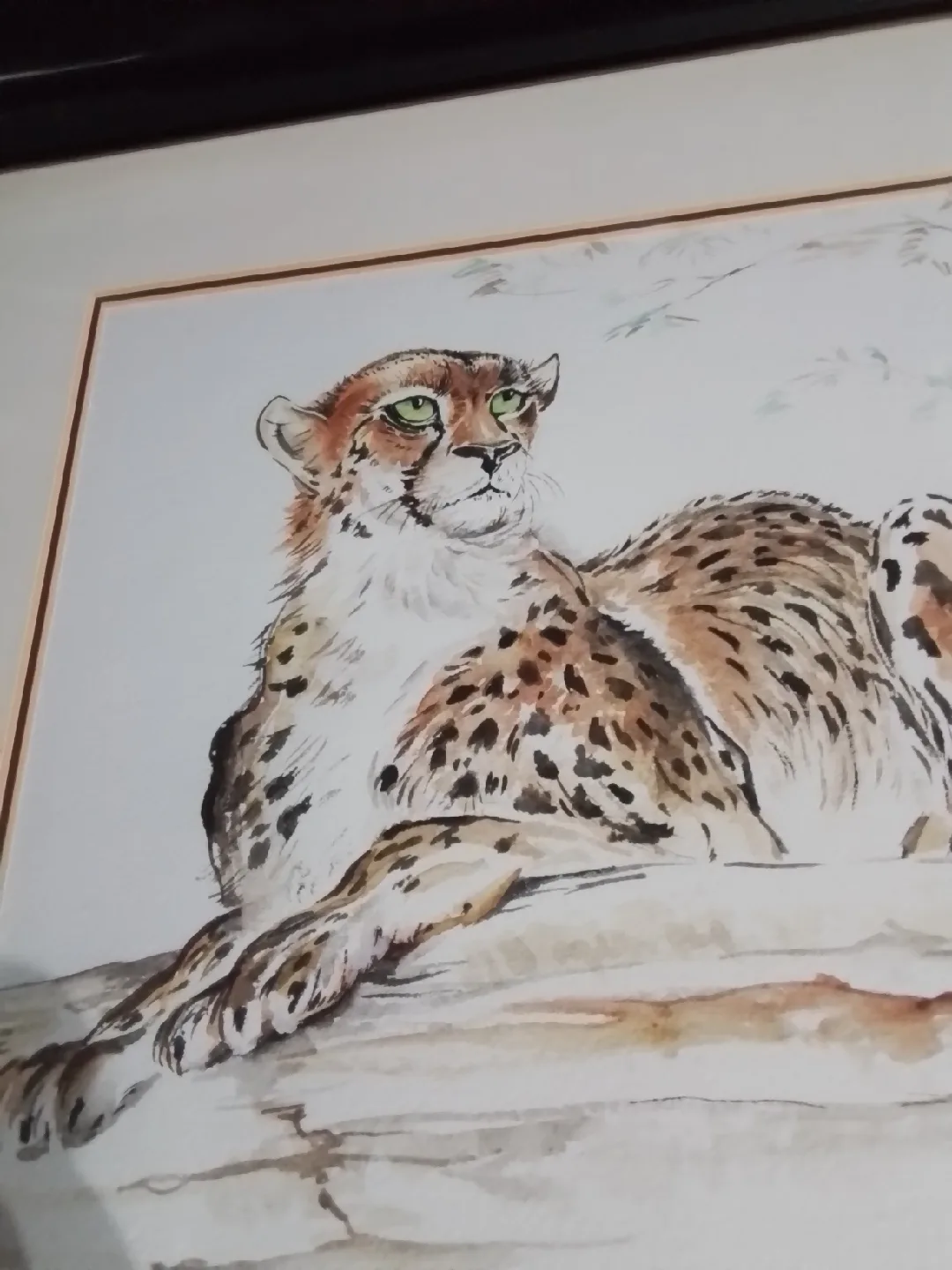 Gerald Roadnight Cheetah Watercolor Painting image indicator(5)