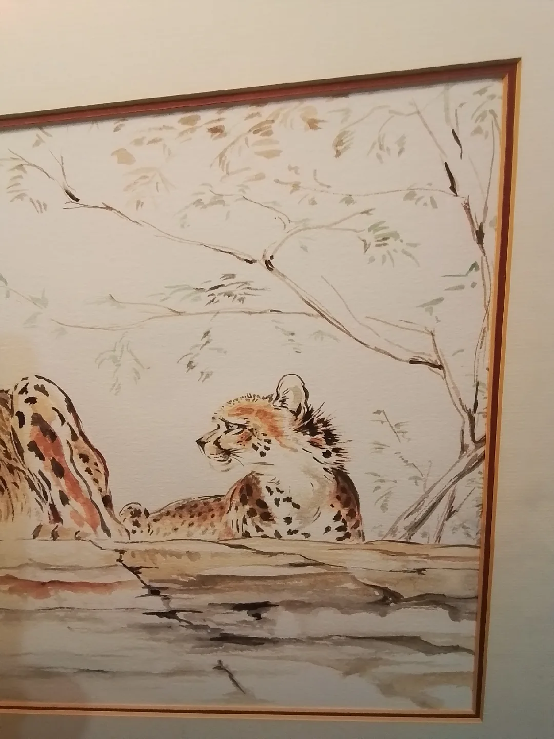 Gerald Roadnight Cheetah Watercolor Painting image indicator(8)