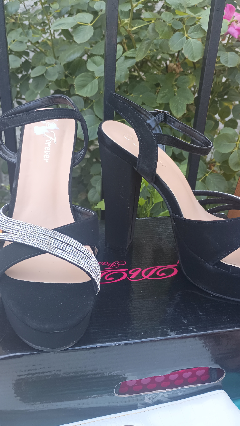 Forever Black Platform Heels