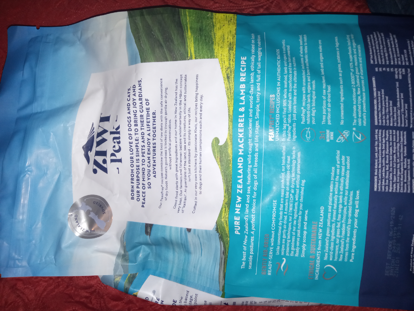 Ziwi Peak Mackerel & Lamb Dog Food 5.5lb - photo 2