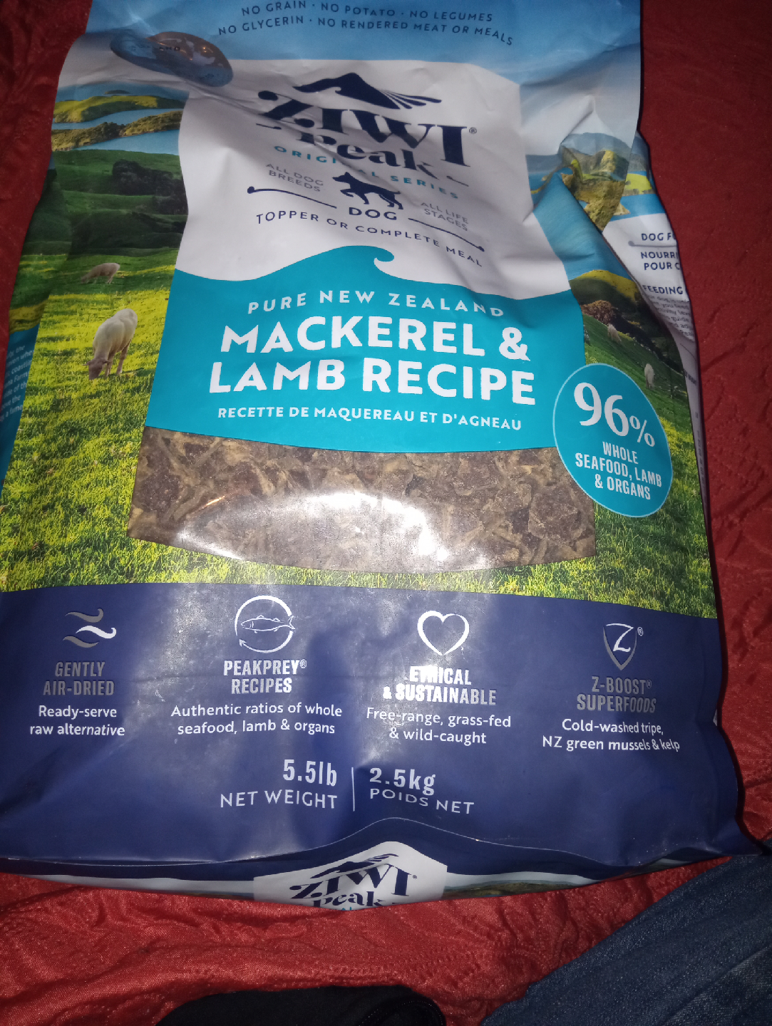 Ziwi Peak Mackerel & Lamb Dog Food 5.5lb - photo 3