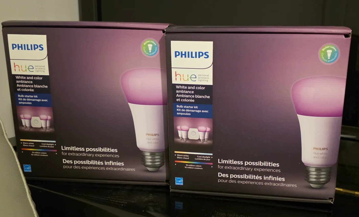 NEW Philips Hue White & Colour 4 Bulb Starter Kit Ambiance image indicator(2)