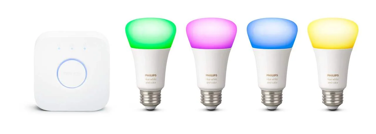 NEW Philips Hue White & Colour 4 Bulb Starter Kit Ambiance image indicator(4)