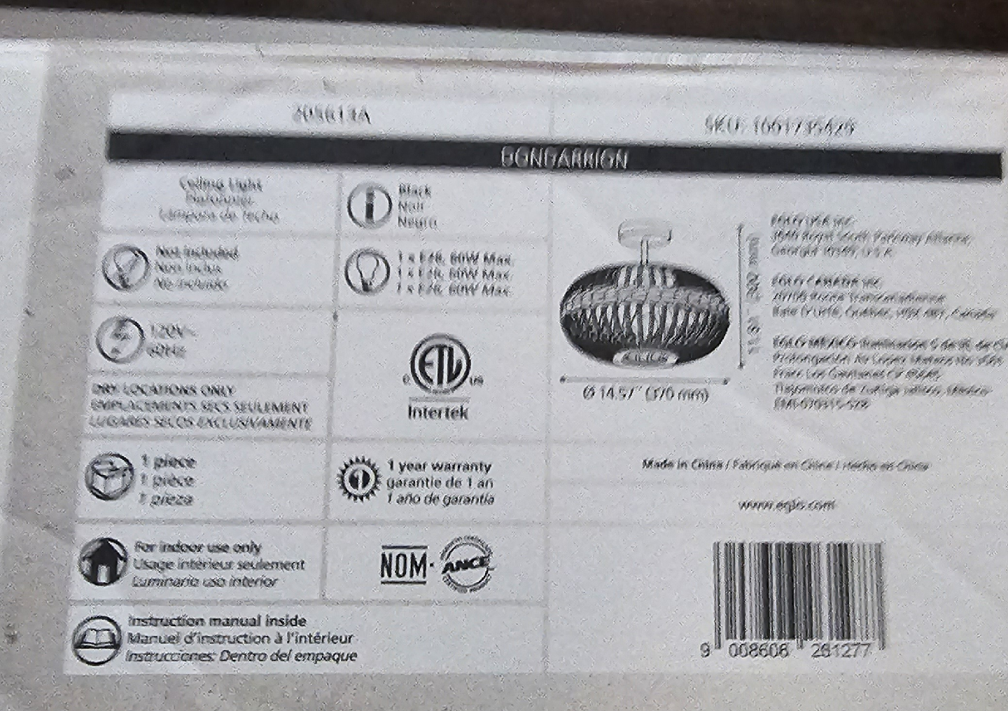 Eglo Dondarrion Ceiling Light - photo 2