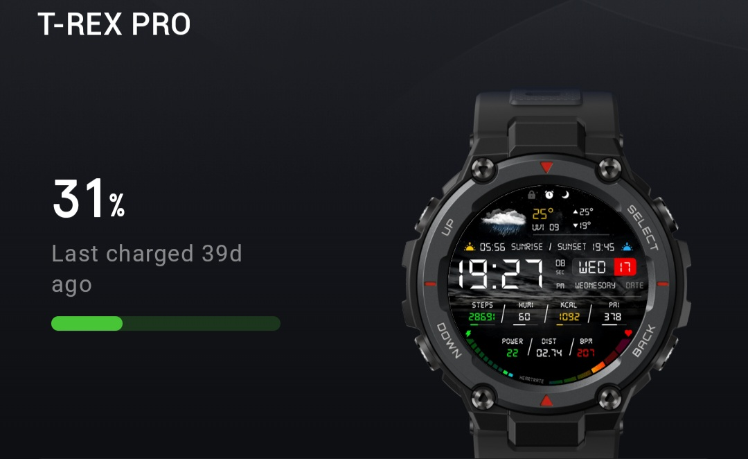 Amazfit T-Rex Pro Smartwatch - photo 2