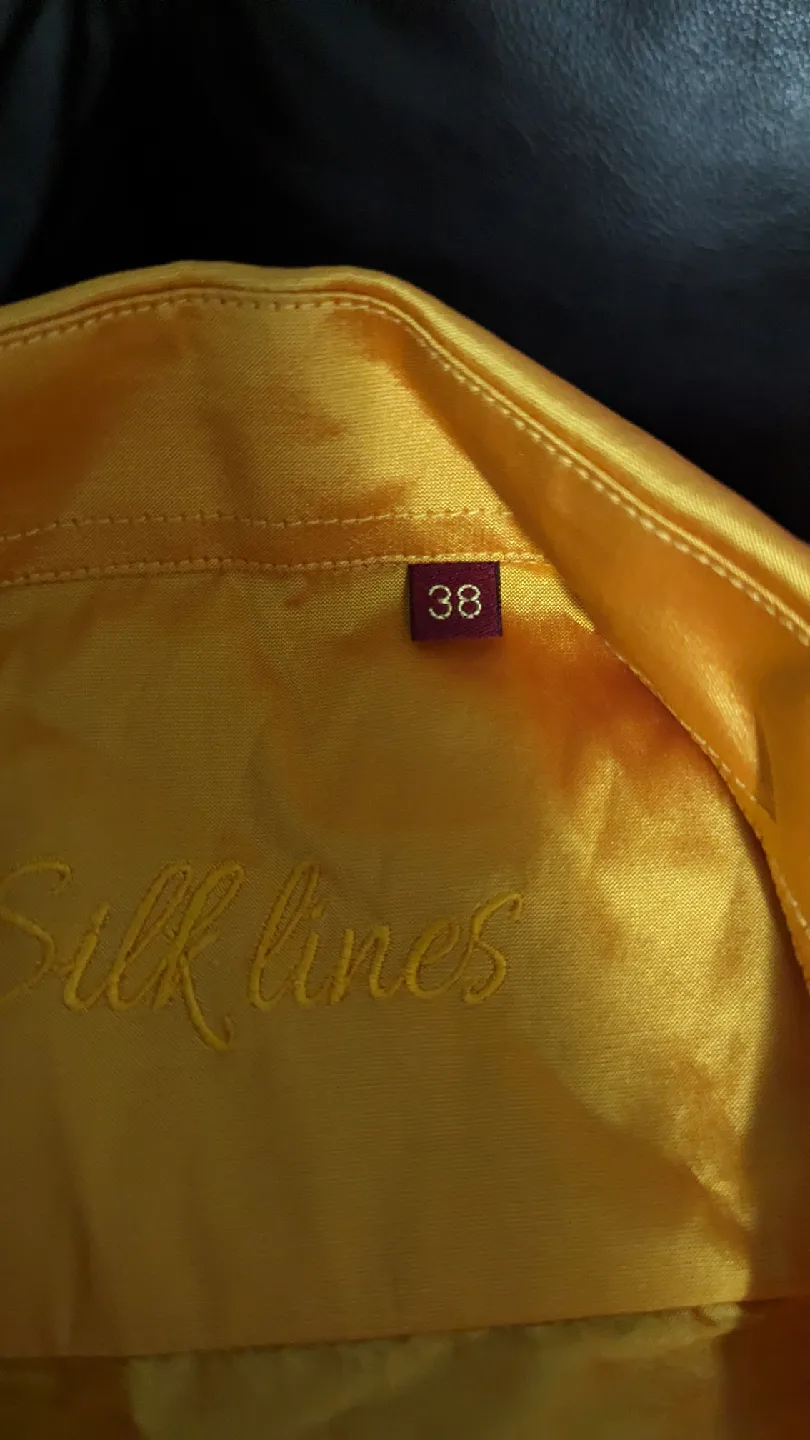Silk Lines Yellow Shirt - Size 38 image indicator(2)