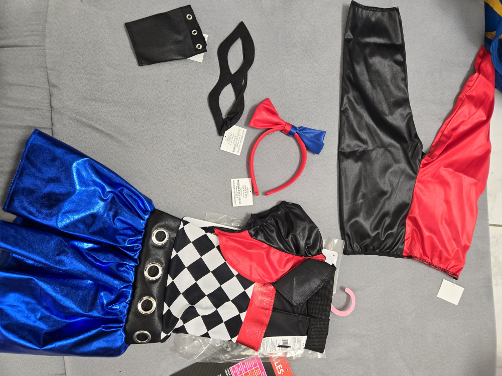 Halloween costume harlequin kids small 4 to 6 - photo 5