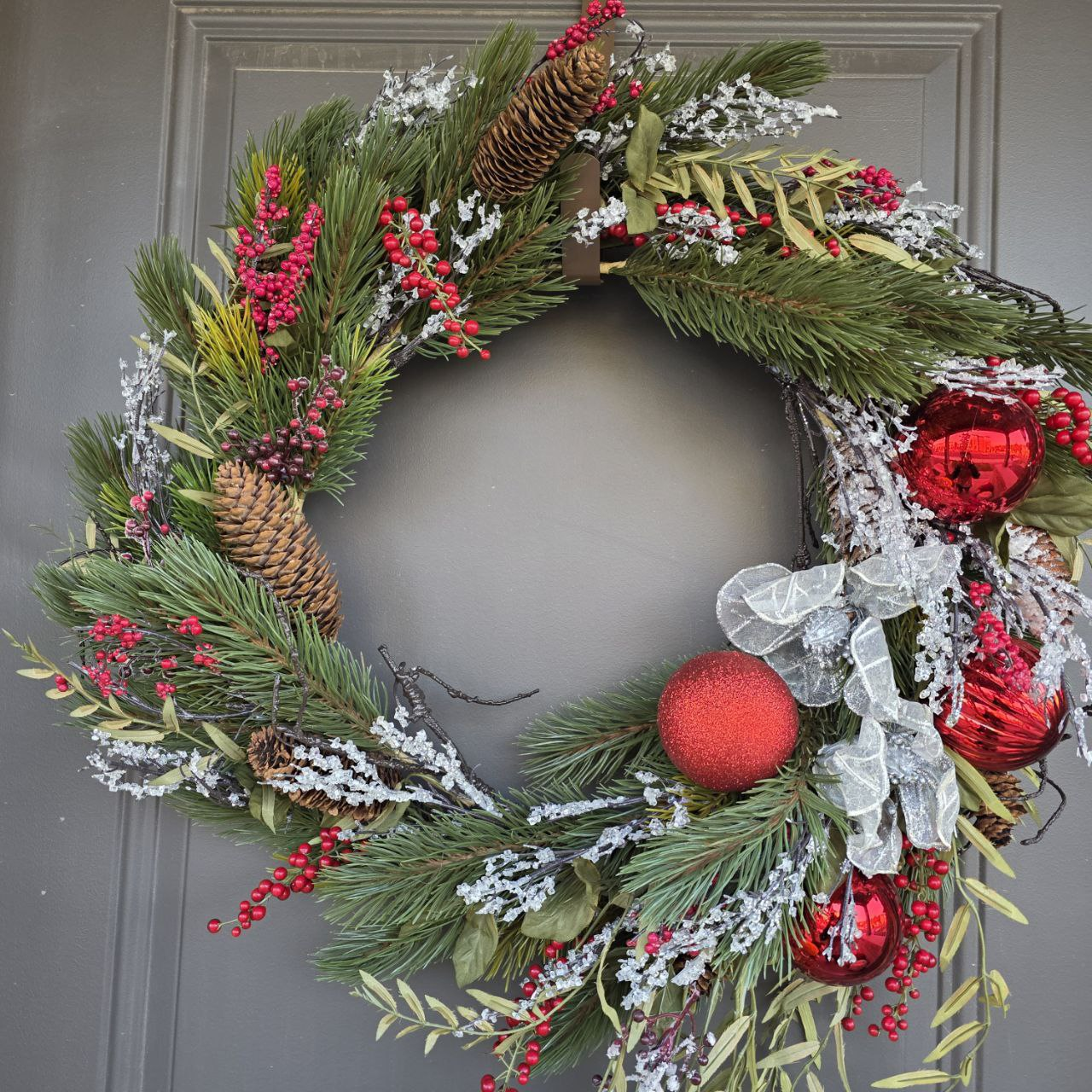 Christmas wreath for front door
