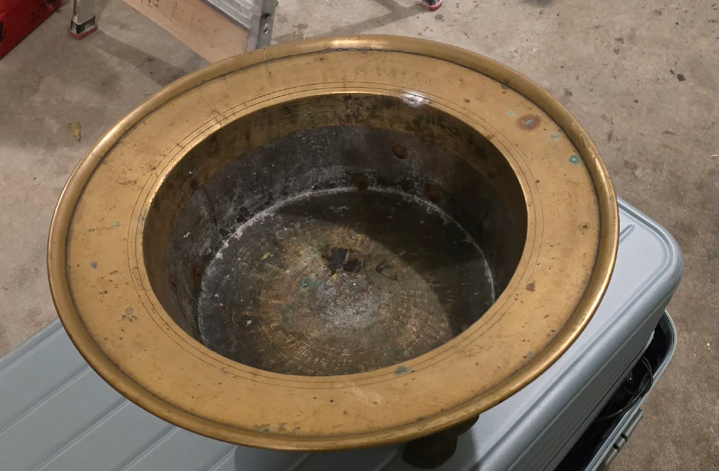 Vintage  korean Brass  brazier image indicator(3)