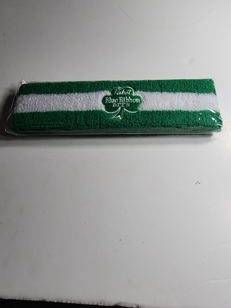 Pabst Blue Ribbon Beer Headband - Green & White - New - photo 2