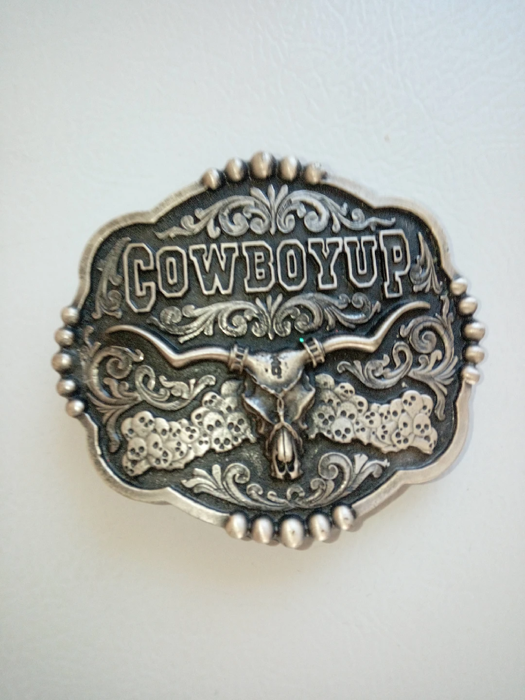 🤠 Montana Silversmiths Cowboy Up Belt Buckle