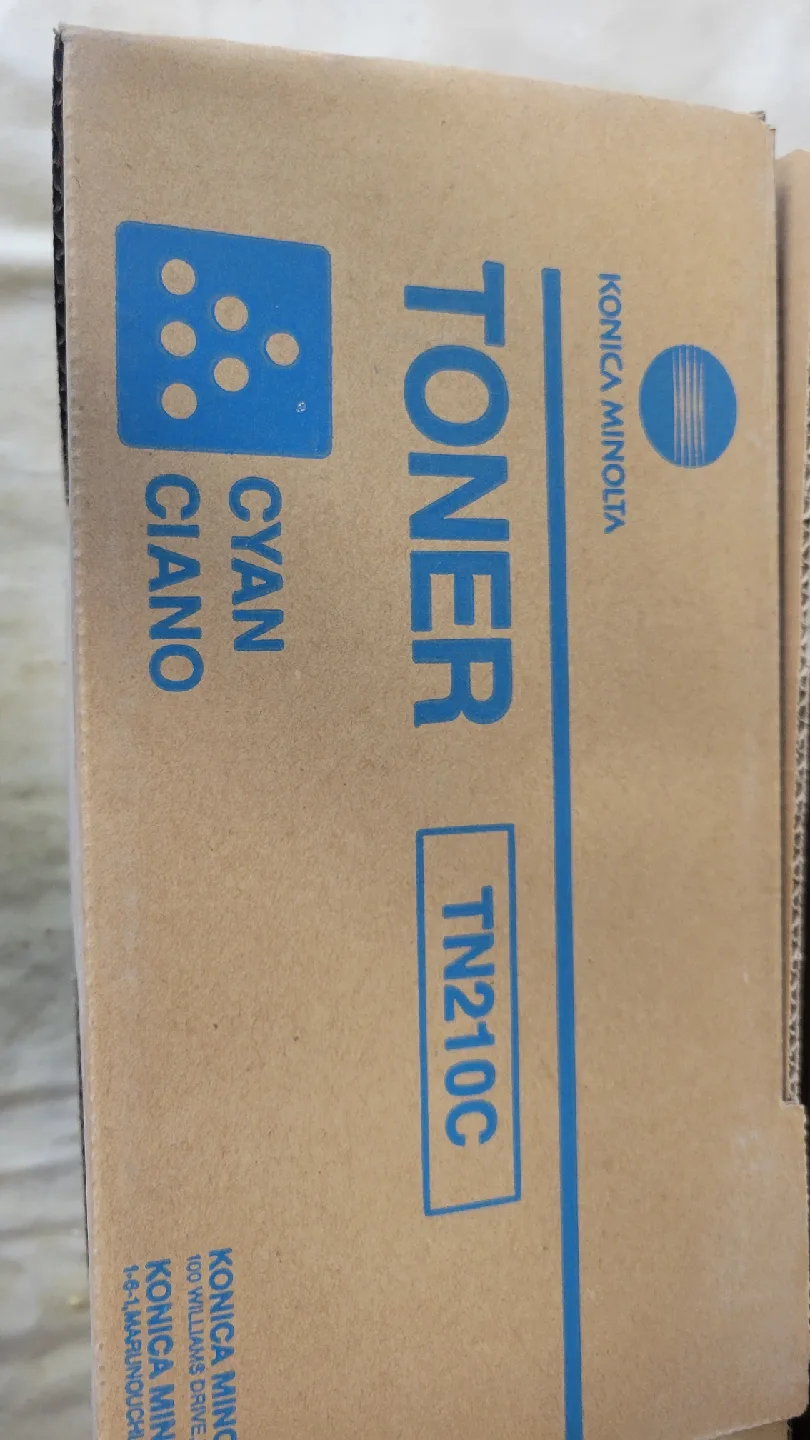 Konica Minolta TN210C Cyan Toner Cartridge image indicator(4)