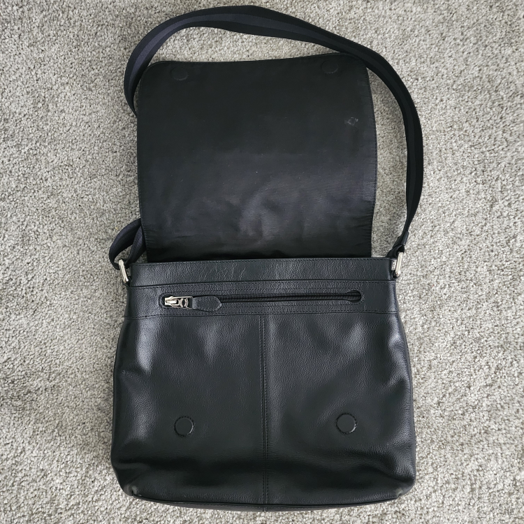 Coach Black Leather Messenger Bag - photo 2