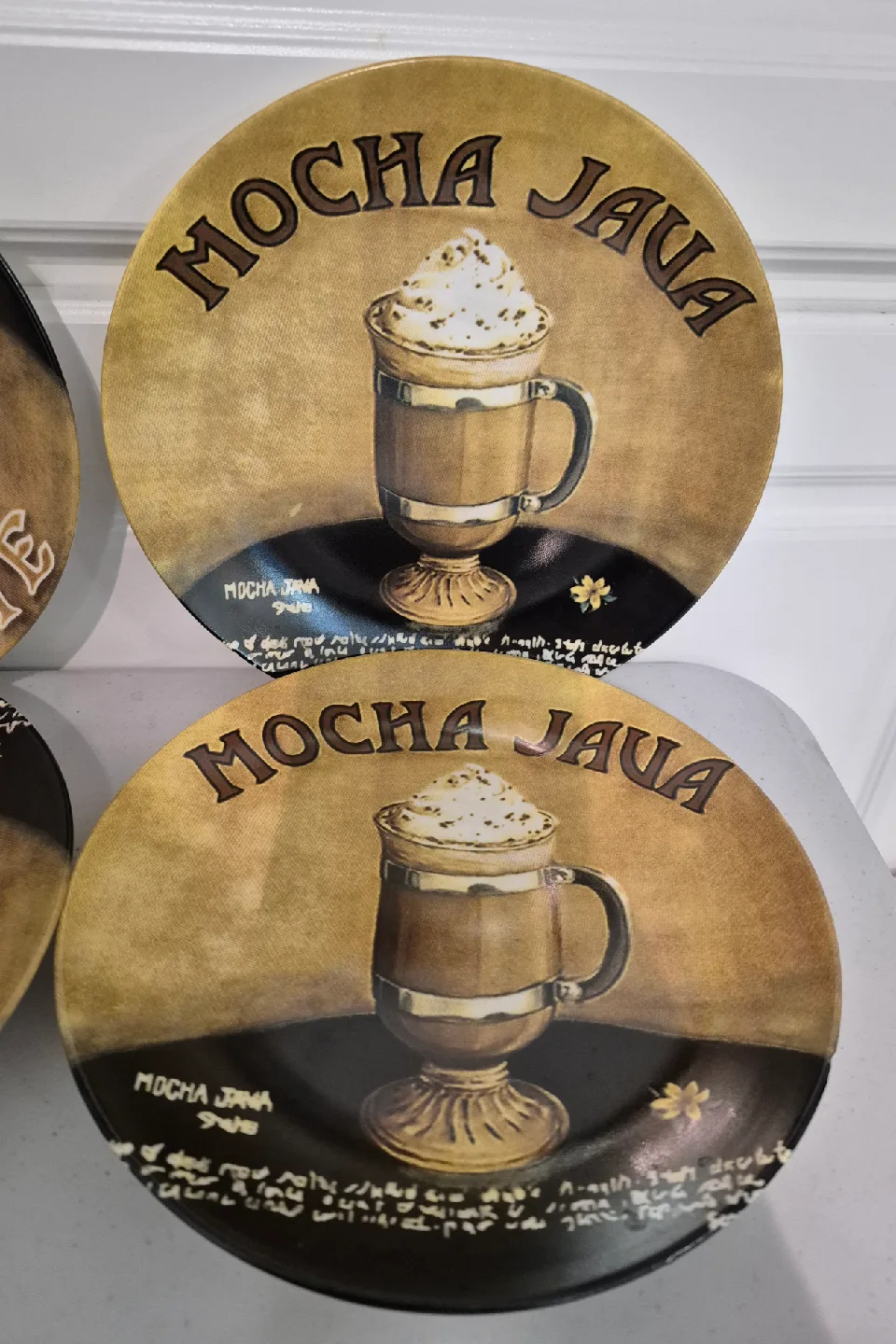 2 Sets of Coffee-Themed Dessert Plates image indicator(5)