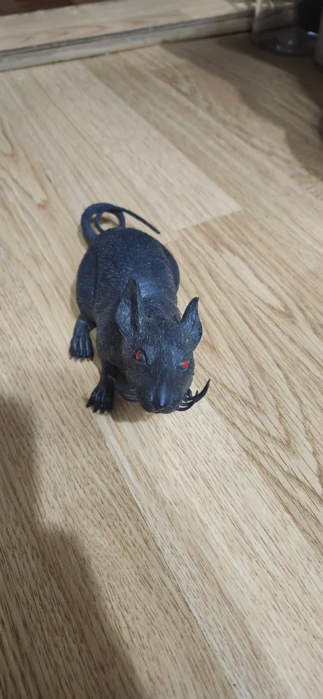 Black Halloween Decoration 🐀 Rat 7 inches image indicator(2)