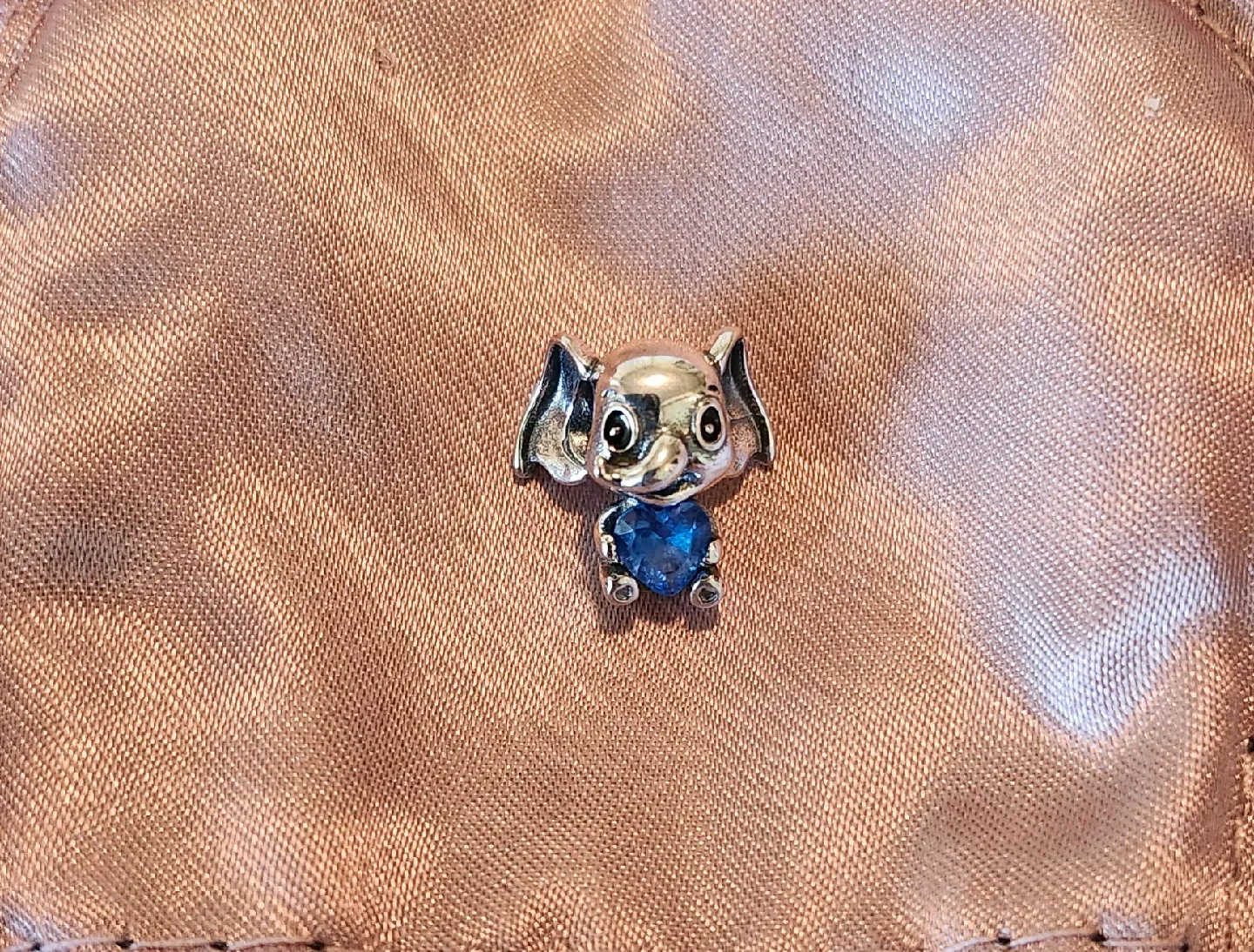 Elephant Charm with Blue Heart thumbnail