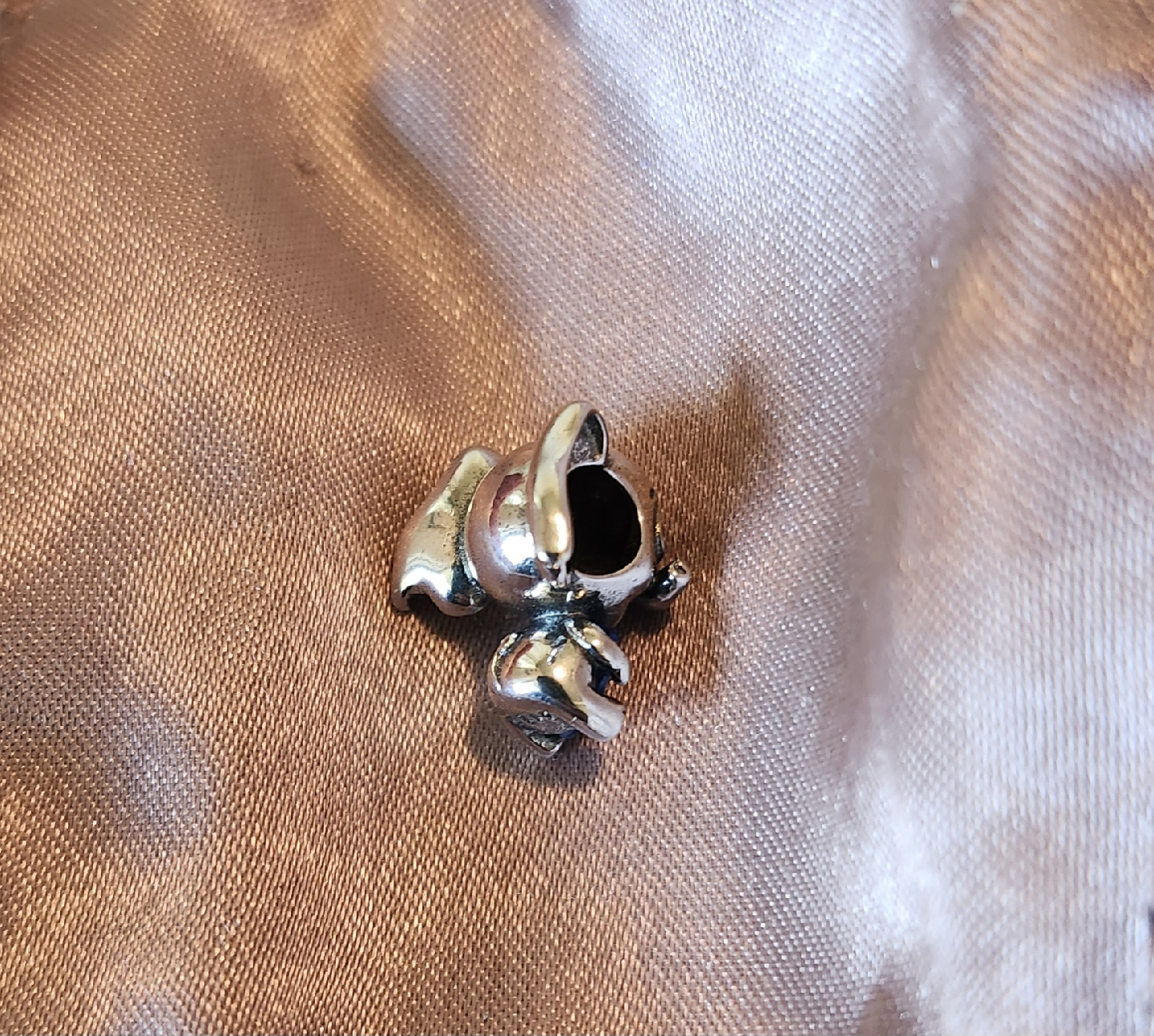 Elephant Charm with Blue Heart - photo 2