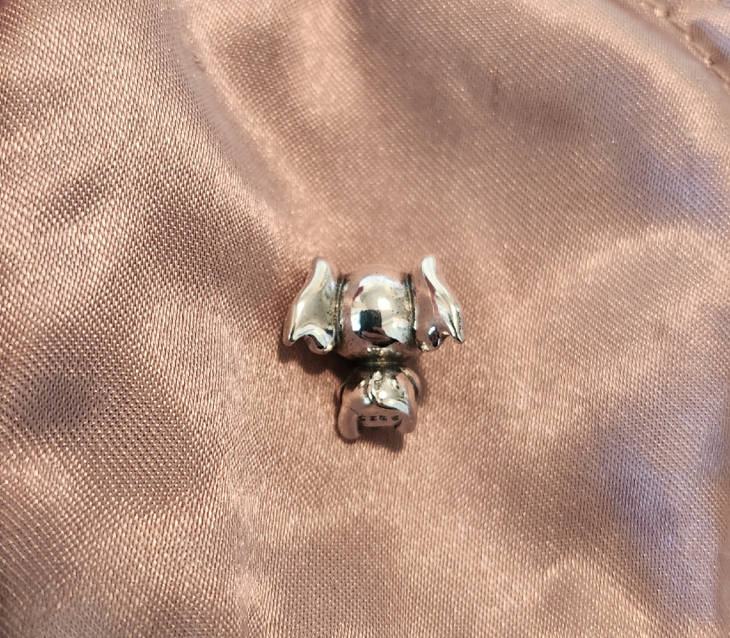 Elephant Charm with Blue Heart - photo 3