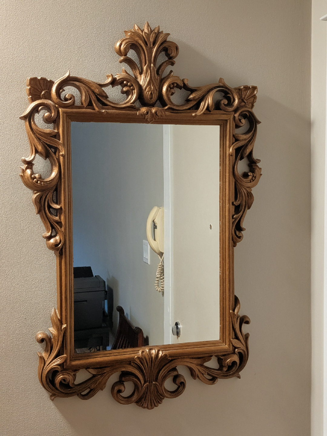 Ornate Framed Wall Mirror