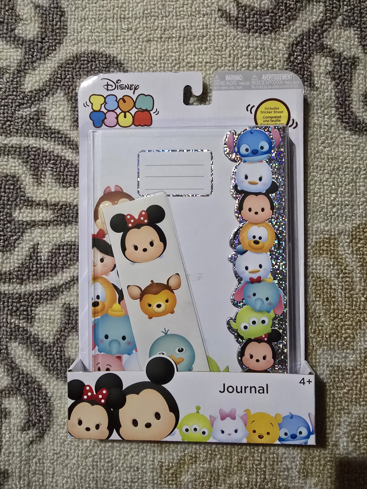 Disney Tsum Tsum Journal with Sticker Sheet - New